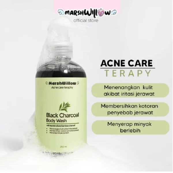 RADYSA - Marshwillow Body Wash Black Charcoal Sabun Mandi 250ml - Image 4