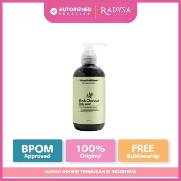 RADYSA - Marshwillow Body Wash Black Charcoal Sabun Mandi 250ml