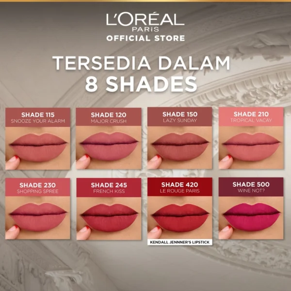 𝐑𝐀𝐃𝐘𝐒𝐀 - Loreal Paris Infallible Matte Resistance Liquid Lipstick - Loreal Lipstick - Lipcream Lee Matte 5ml - Image 3