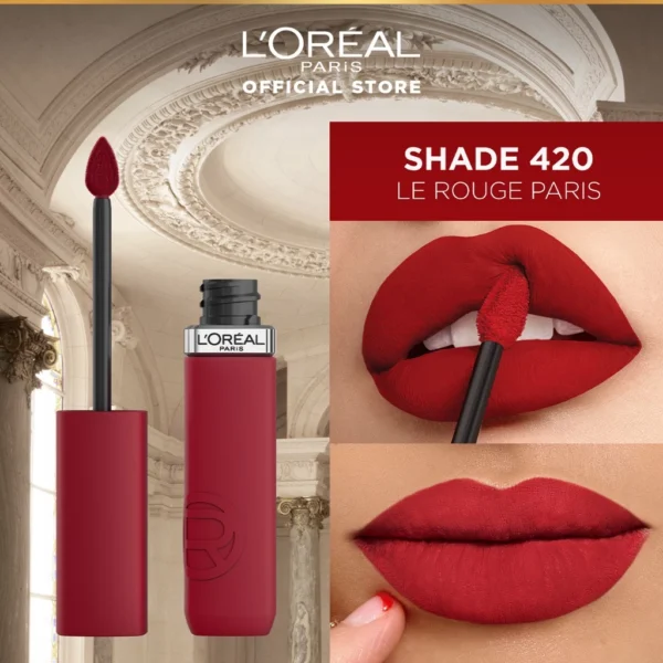 𝐑𝐀𝐃𝐘𝐒𝐀 - Loreal Paris Infallible Matte Resistance Liquid Lipstick - Loreal Lipstick - Lipcream Lee Matte 5ml - Image 8